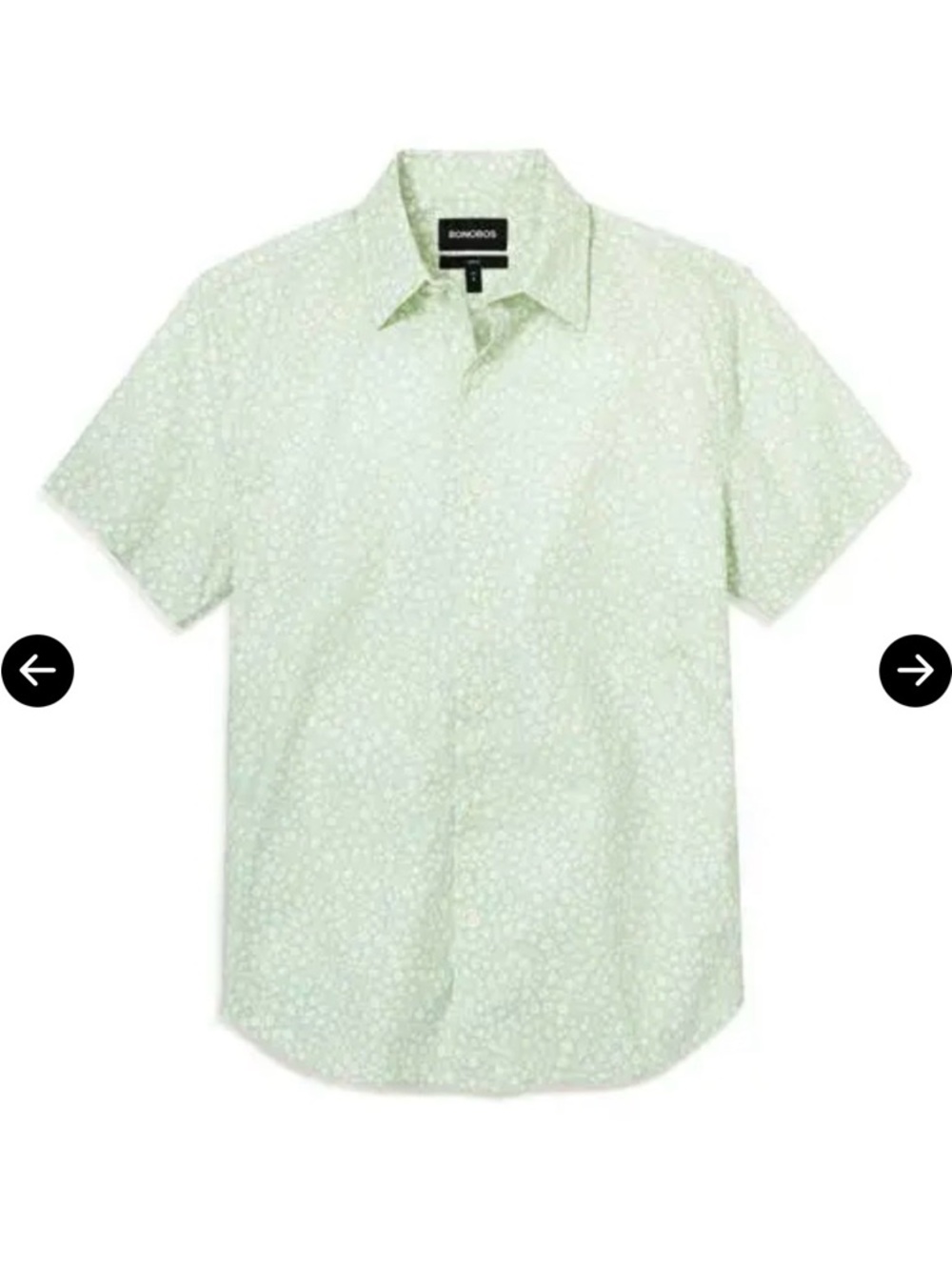 NWT Bonobos Riviera Short Sleeve Shirt in Mint Bordeta Floral